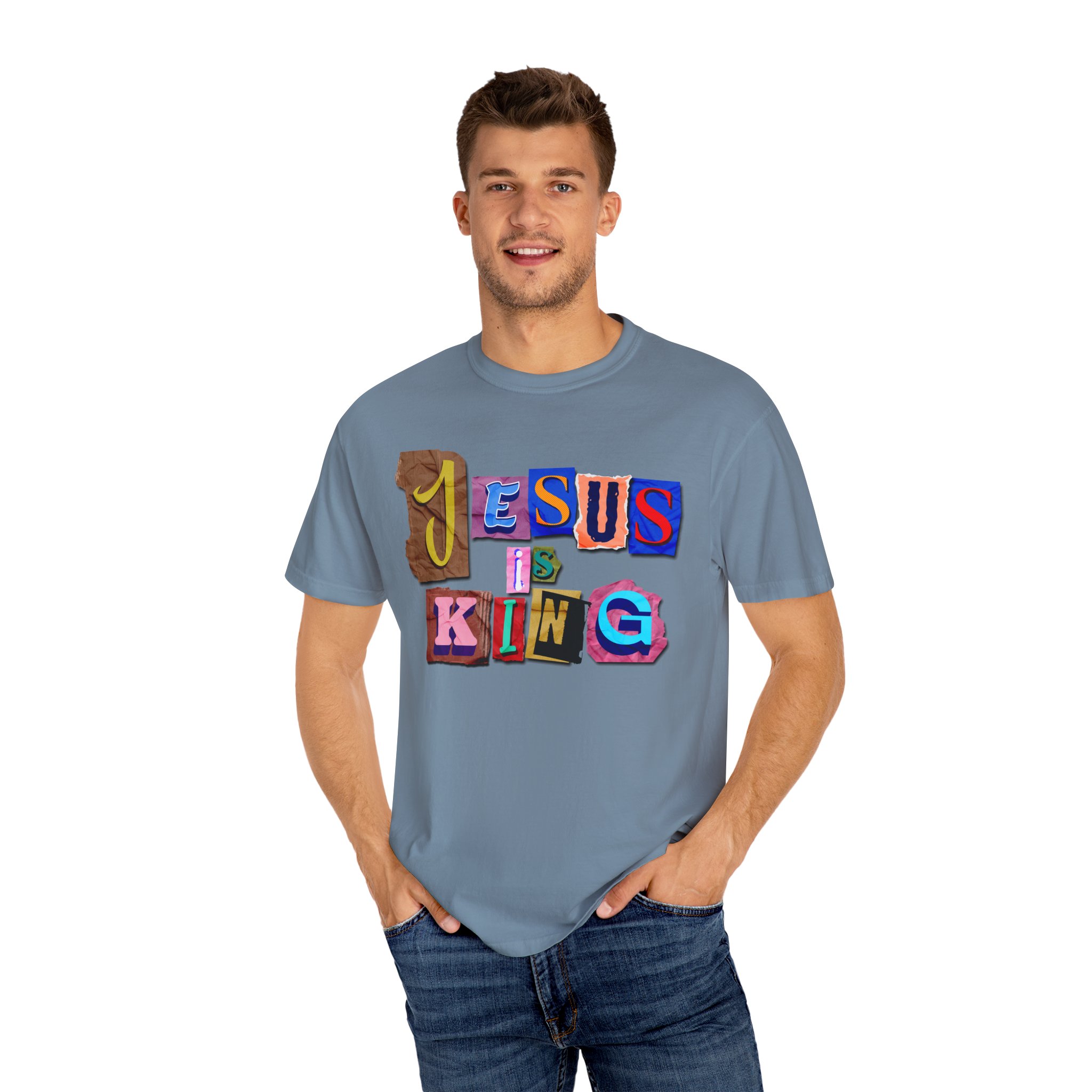 Jesus Is King | Comfort Colors® Christian T-Shirt - Image 94