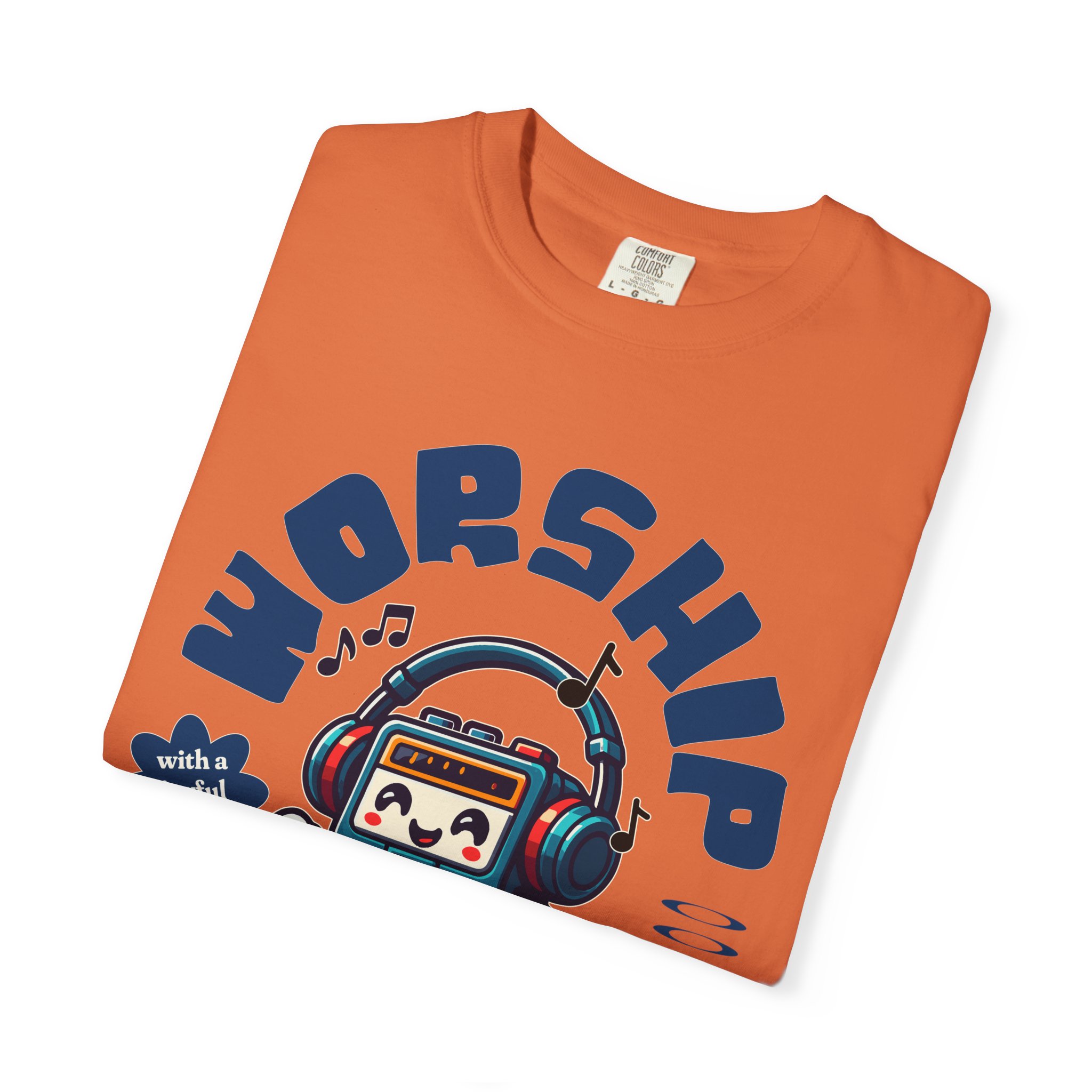 "Worship the Lord" Walkman Comfort Colors® T-Shirt - Image 19
