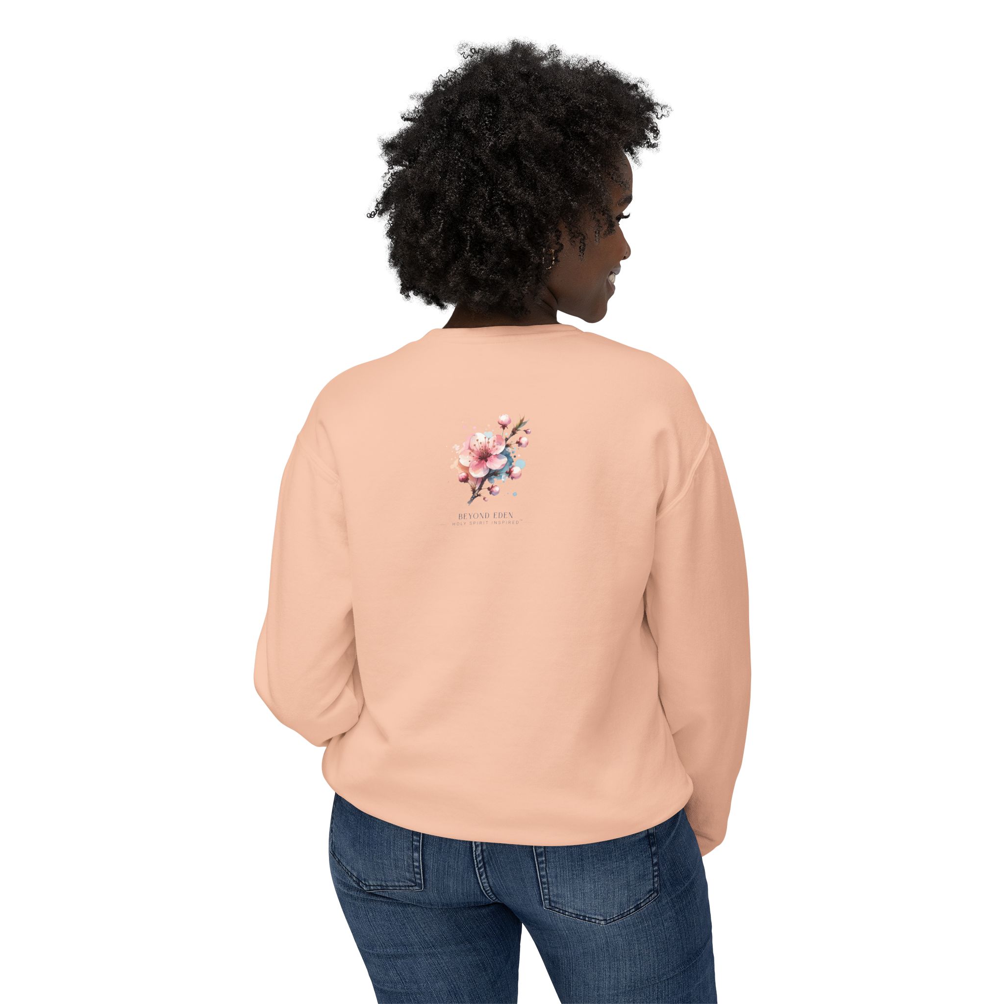 Then Sings My Soul | Comfort Colors® Blossom & Birds Sweatshirt - Image 4
