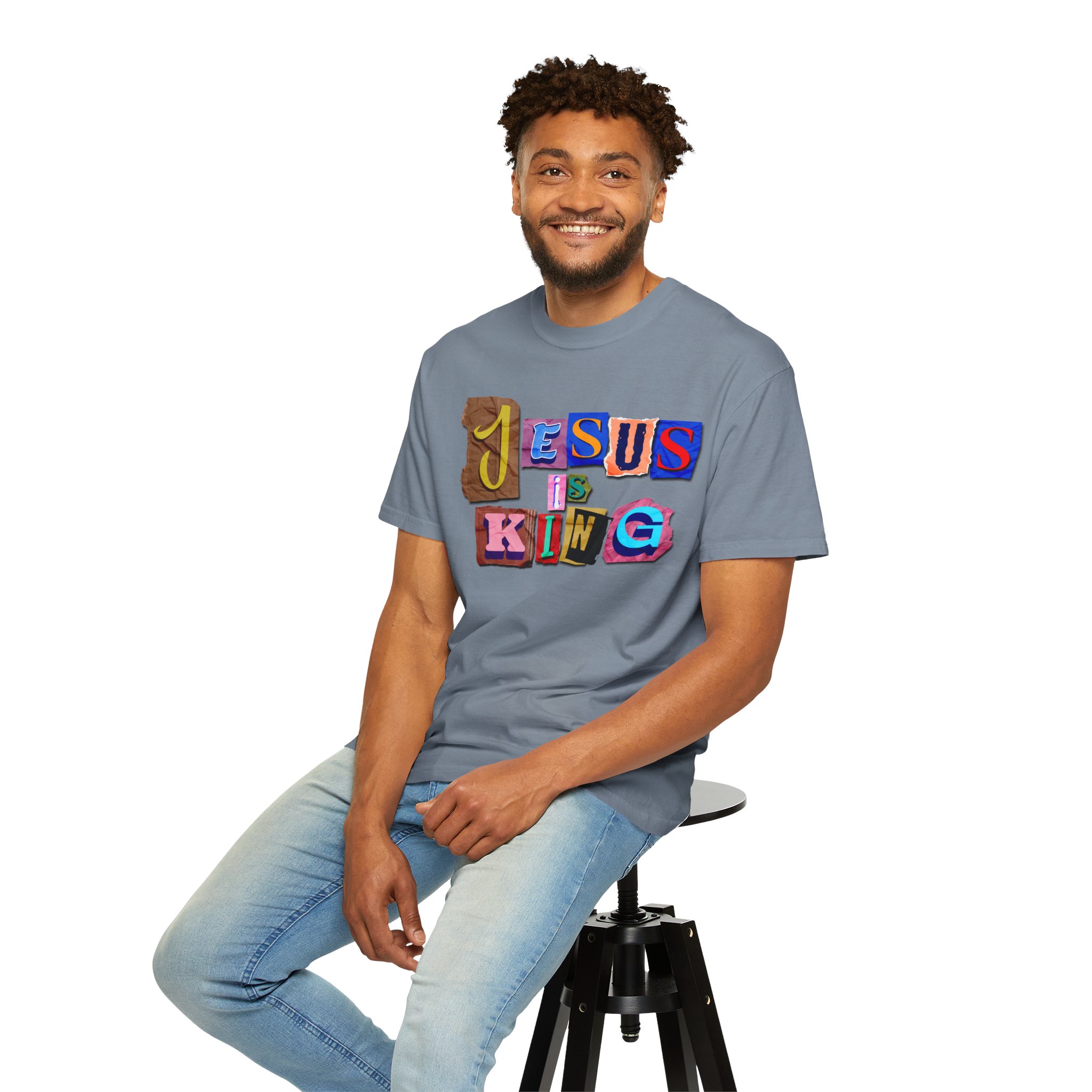 Jesus Is King | Comfort Colors® Christian T-Shirt - Image 79