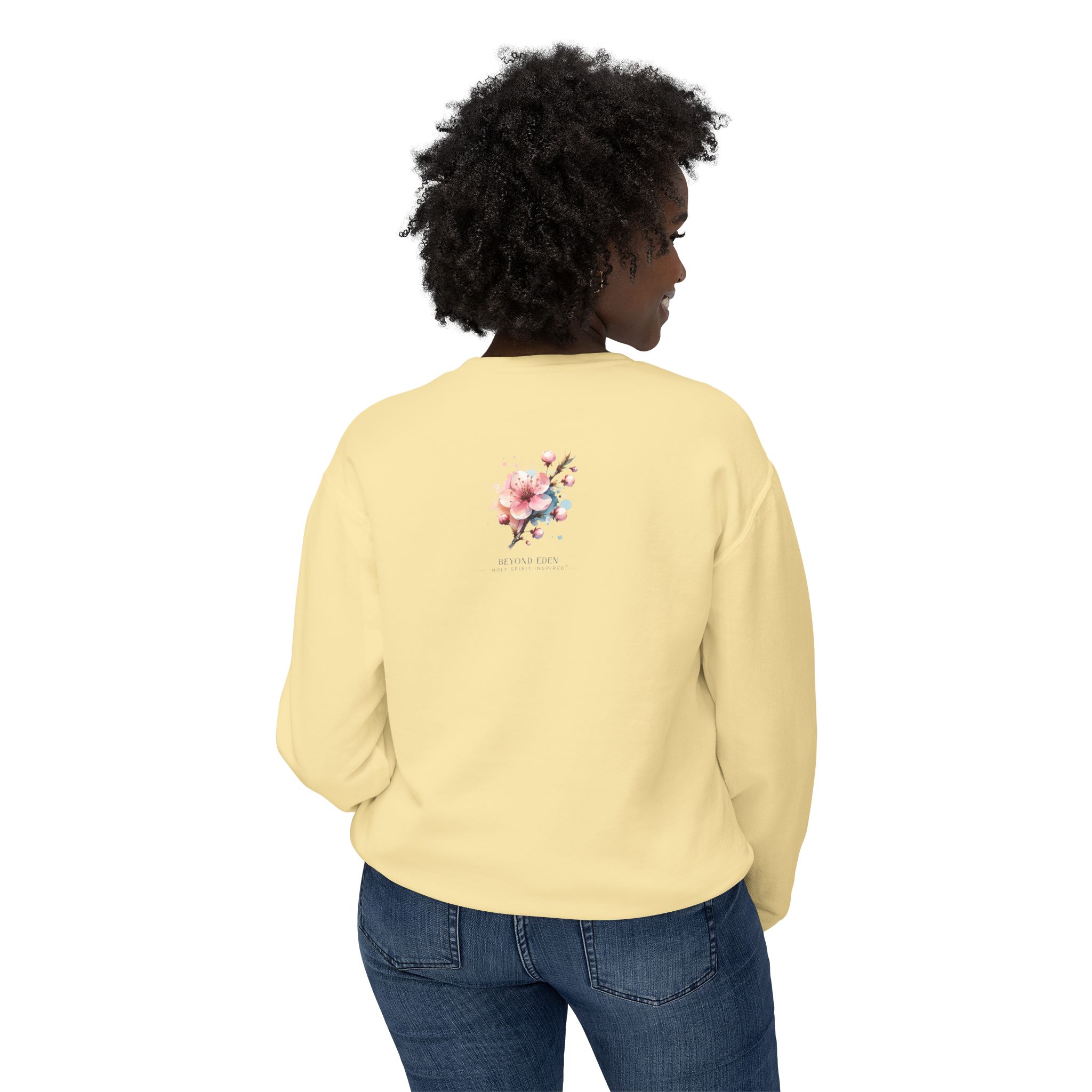Then Sings My Soul | Comfort Colors® Blossom & Birds Sweatshirt - Image 8