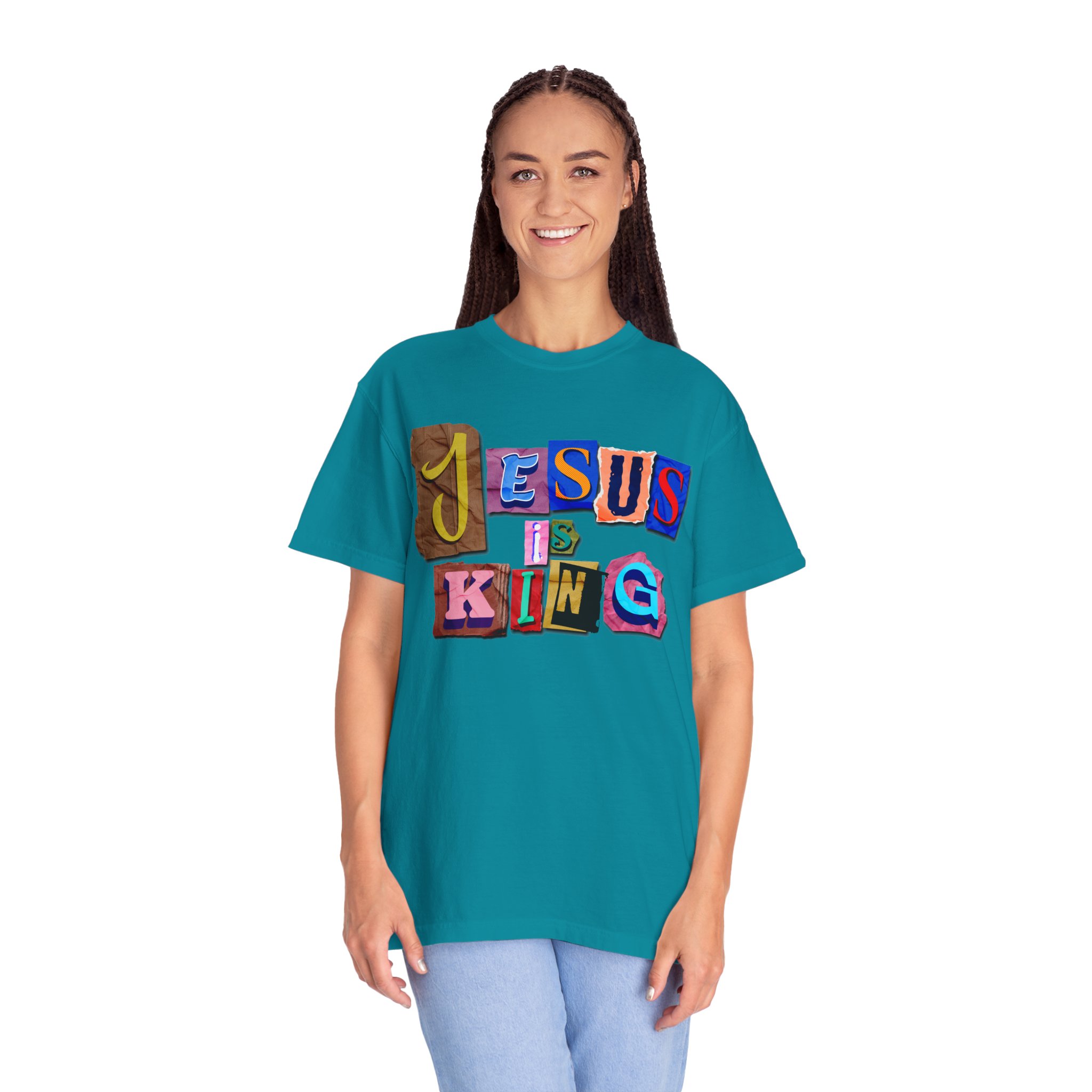 Jesus Is King | Comfort Colors® Christian T-Shirt - Image 68