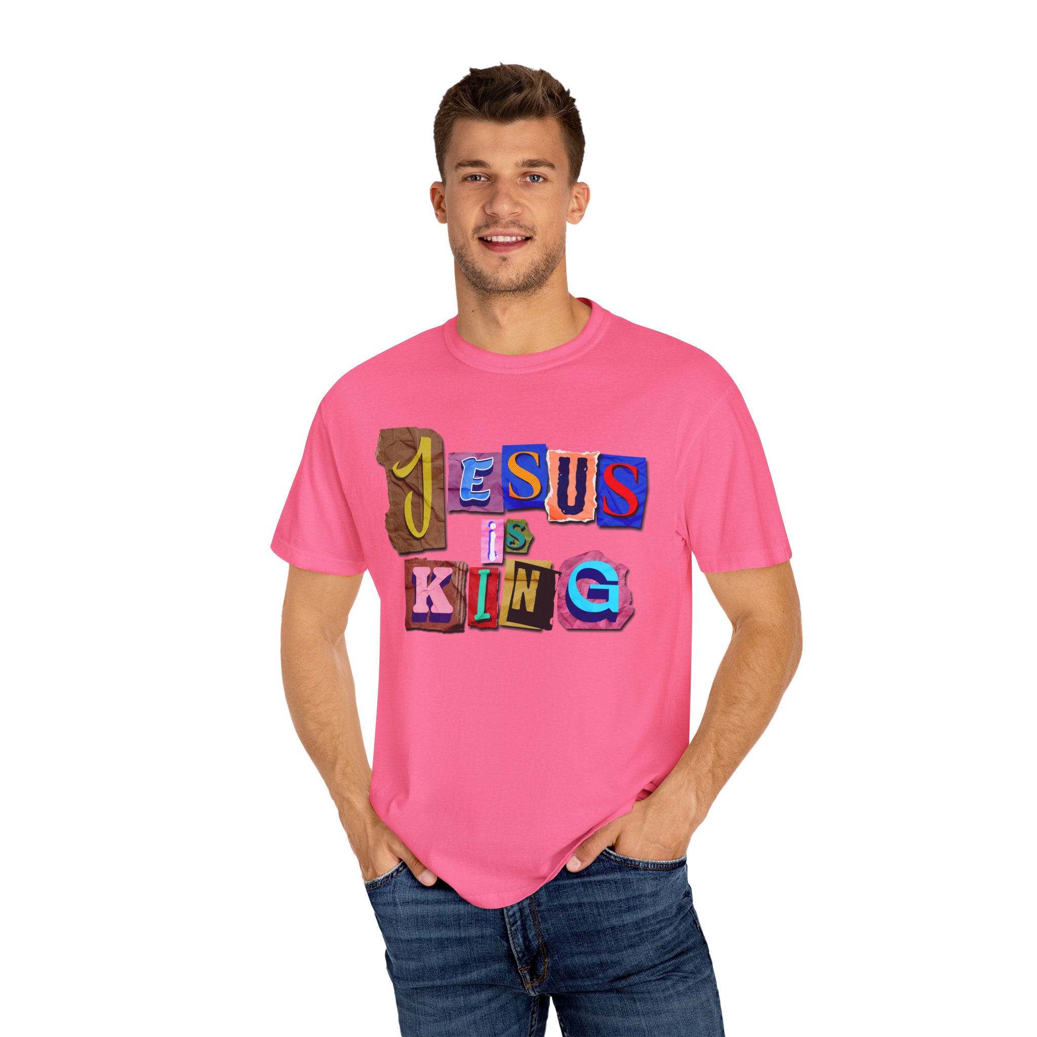 Jesus Is King | Comfort Colors® Christian T-Shirt - Image 103