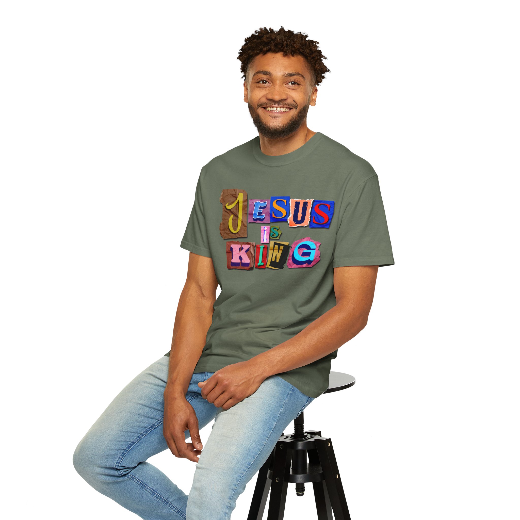 Jesus Is King | Comfort Colors® Christian T-Shirt - Image 34