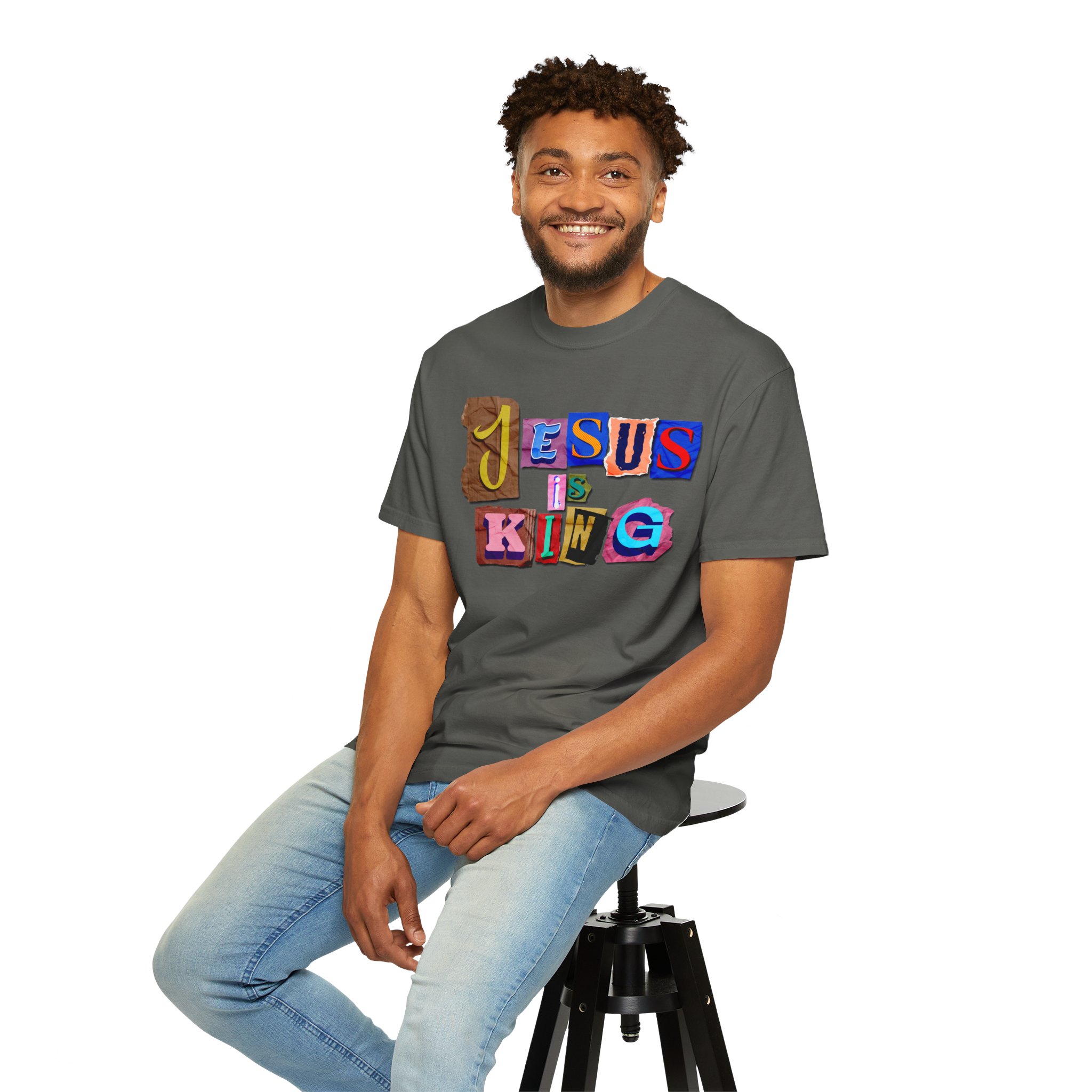 Jesus Is King | Comfort Colors® Christian T-Shirt - Image 25