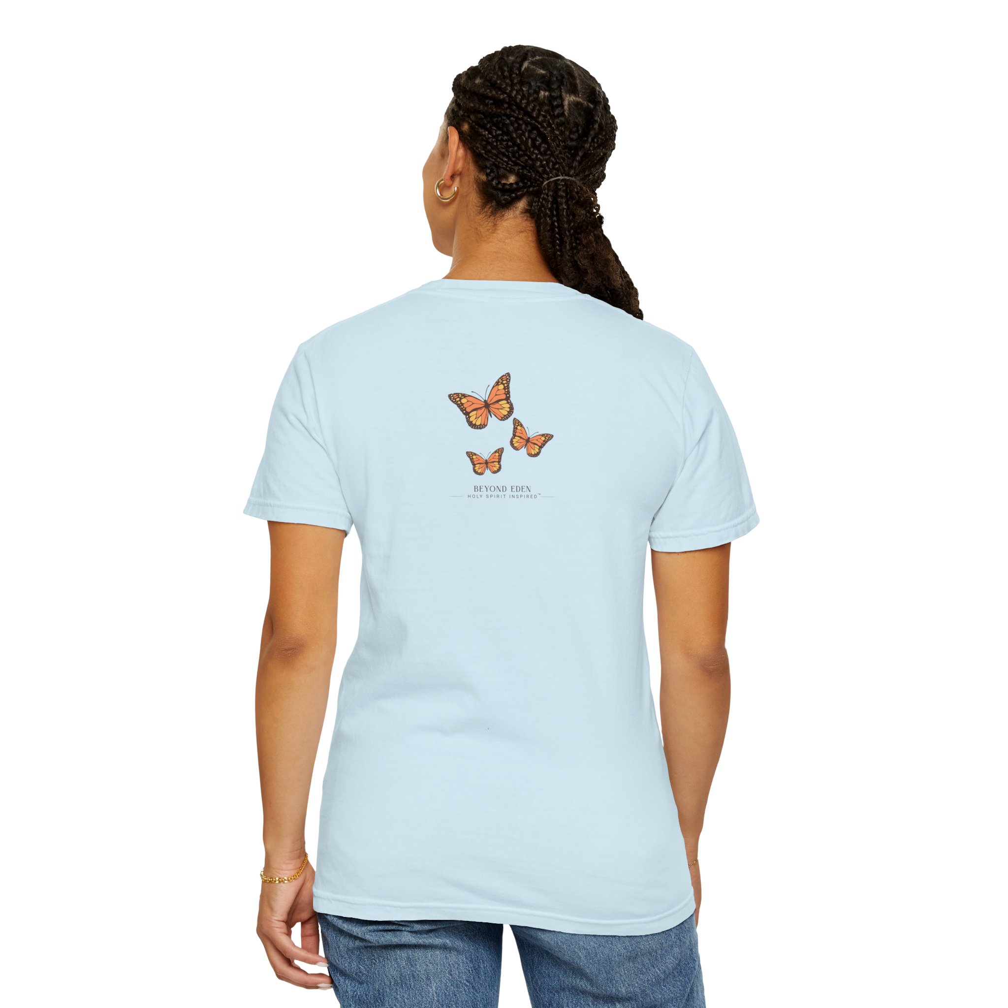 Jesus • The Way, The Truth, The Life – Monarch Butterfly Comfort Colors Tee - Image 5
