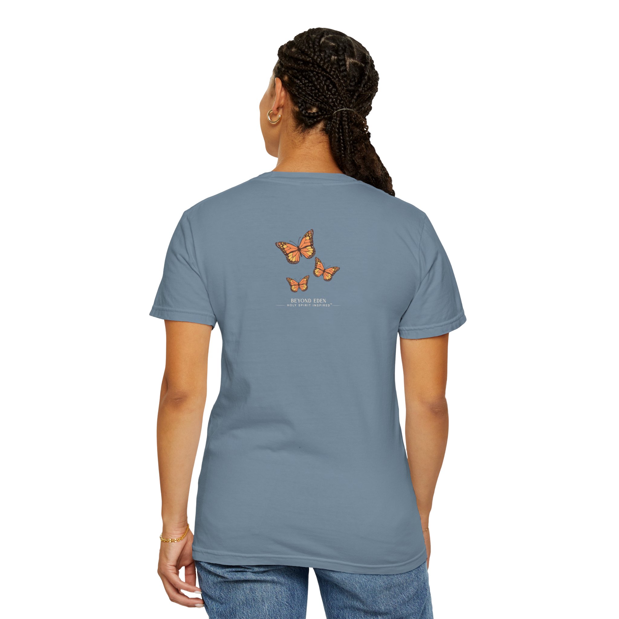Jesus • The Way, The Truth, The Life – Monarch Butterfly Comfort Colors Tee - Image 69