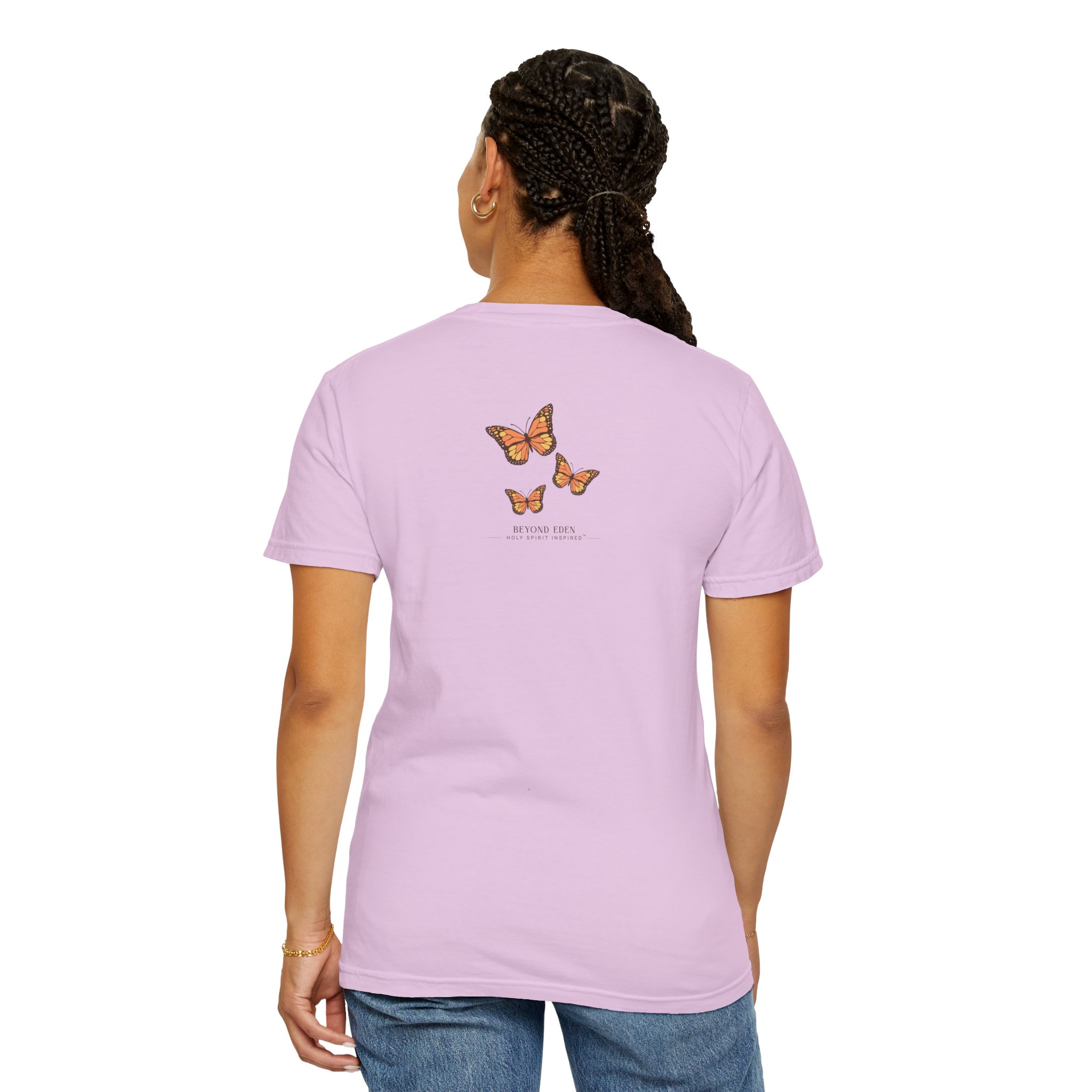 Jesus • The Way, The Truth, The Life – Monarch Butterfly Comfort Colors Tee - Image 77